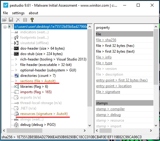 QuasarRAT sample AutoIT script