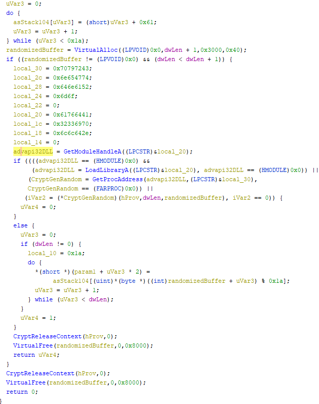 CryptGenRandom